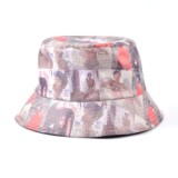 oem design your own logo custom pattern all over printed girls fashion hawaii bucket hat