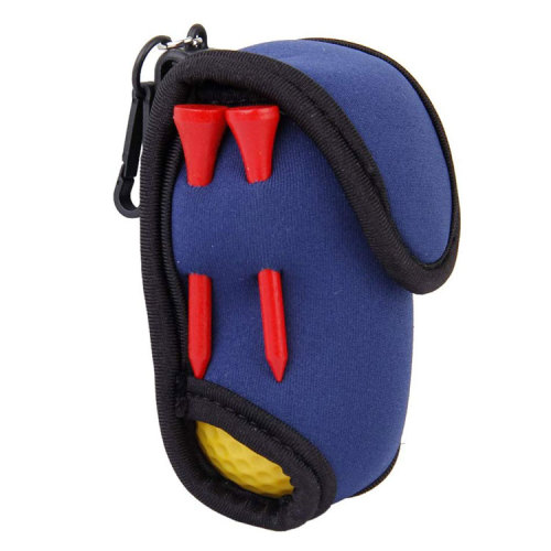 Custom Color Mini Golf Ball Holder Neoprene Golf Pouch Bag