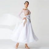 B-2083 high quality competition ballroom dance competition dresses international standard ballroom smooth dance dress for sale