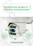 IP Security Camera 1080P WiFi outdoor PTZ Wireless Camera With Night Vision 37SM400-PL wifi camera 10x zoom