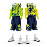 Custom Logo 100% Polyester Quick Dry Sublimation Print Jersey Reversible Plain Basketball Jerseys