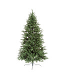 Hot Quality 6ft 7ft Pre-lit Artificial Christmas Tree Wreath led branch lights with Hinged Branches