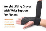 Wholesale Custom Black Fitness Weight Lifting Padded  Half Finger Gloves Sports Gym