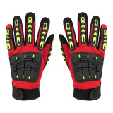 Industrial Construction Safety Gloves Men Women Heavy Duty PVC Rubber Gloves Impact Mechanic Work Gloves