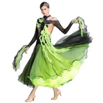 B-1847 Ballroom Waltz Tango American Smooth Dance Dress Women Waltz Tango American Smooth Dance Dress For Competition