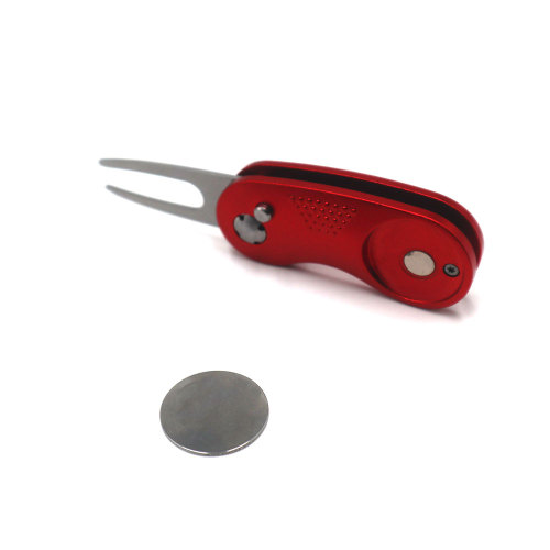 New Arrival Aluminum Handle and SS304 Fork  Golf Divot Repair Tool