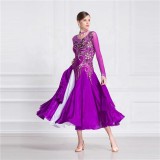 B-18404 Custom Adult American Smooth Beautiful Dress High quality Plus Size Ballroom Dance Dresses For Sale