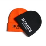 Top quality custom knit beanie cuffed 3d embroidery beanie