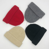 Online design Custom winter beanies cap knit cap fisherman beanie custom logo