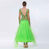 B-1444 Women high quality waltz ballroom dance dress for competition