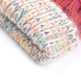 High quality winter acrylic fashion multicolor knitted beanie hats