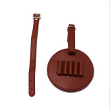 High Quality Round Shape 5 Tees Leather Golf Tee Holder for Golfer
