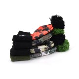 winter warm stylish acrylic wholesale custom camouflage printing beanie hats with top ball