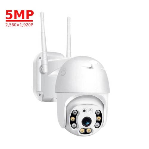 Icsee 5mp Wifi Ip Camera Onvif Wireless Bullet Waterproof Outdoor Camera Two Way Audio Motion Detection