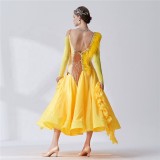 B-19365 ballroom rumba dresses dance competition costumes smooth ballroom dance dresses waltz dance dress for sale