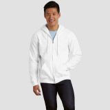 High Quality Fleece Sweatshirt Custom Zipper Hoody Printed Logo Mens Hoodies With Hood