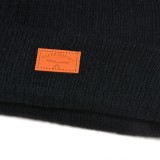 Design leather patch logo pattern knitted hat custom winter hats