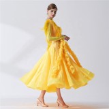 B-19365 ballroom rumba dresses dance competition costumes smooth ballroom dance dresses waltz dance dress for sale