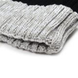 Hot sell wholesale acrylic plain two tone color beanie hat
