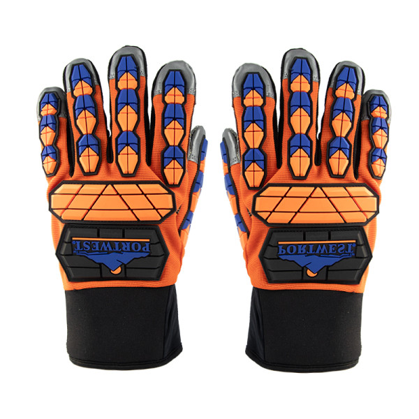 Construction Work Safety Gloves Men Women Heavy Duty PVC Rubber Gloves Industrial Impact Mechanic Gloves