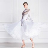 B-18428 High Quality Latin Smooth American Dancing Dresses Hot Selling Competition Ballroom Dance Dress For Sale