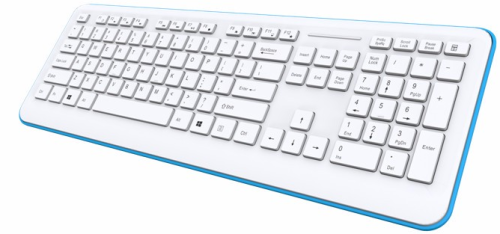 Printing letter with UV Coating Integrated multimedia keyboard Super slim wireless keyboard