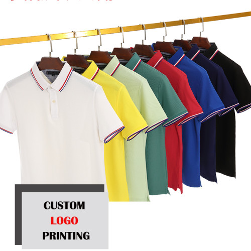Wholesale custom  printing sweat absorbing cotton long polo shirt for men