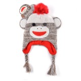 Hot Sale Animal Winter Knitted Baby Beanie Hat Cap with Earflap