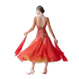 B-19432 Women Modern Lyrical Costume High Quality Waltz Tango Smooth Dance Dress Standard Ballroom Dress For Competition