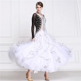 B-14779 custom ballroom dance dress for competition