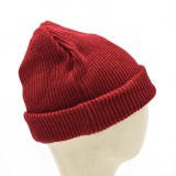winter warm caps manufacturer custom design elasticity red plain beanies knit hats