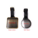Good Quality Custom Logo Golf Bag Tag Square Shape Golf Bag Name Tag