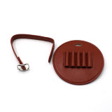 High Quality Round Shape 5 Tees Leather Golf Tee Holder for Golfer