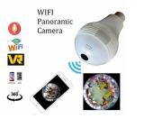 New Fashion Design 360 Degree Wirless Camera Bulb Panoramic View Security Light Bulb Wifi Camera