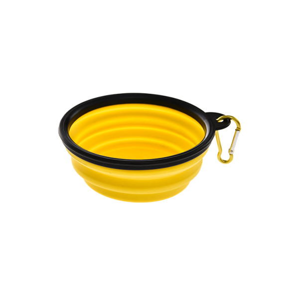 Whosale puppy foldable silicone pet bowls feeder,custom pet travel bowl