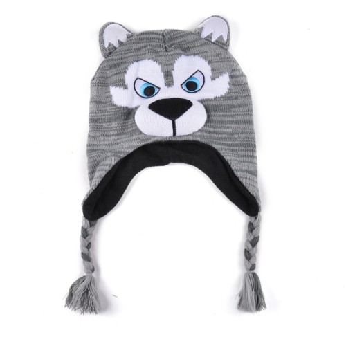 Wholesale cute cartoon animal baby beanie hat winter cap custom