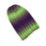 Colorful winter funny knitted baggy winter hat beanie cap