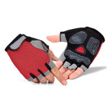 China Manufacturer Top Quality Luxury Silicon Printing Palm Cycling Gloves