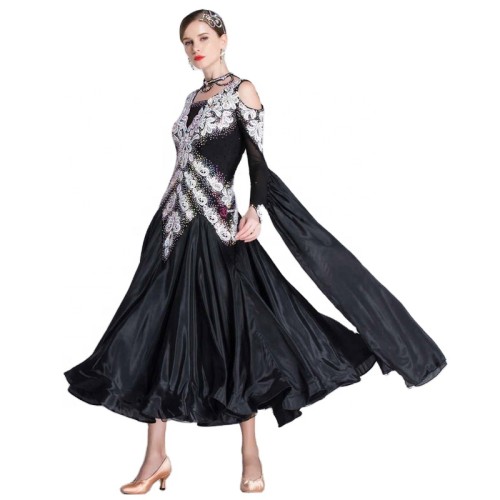 B-1875 Custom ballroom dance competition dresses high-end ballroom standard dance dresses social modern dance dress for sale