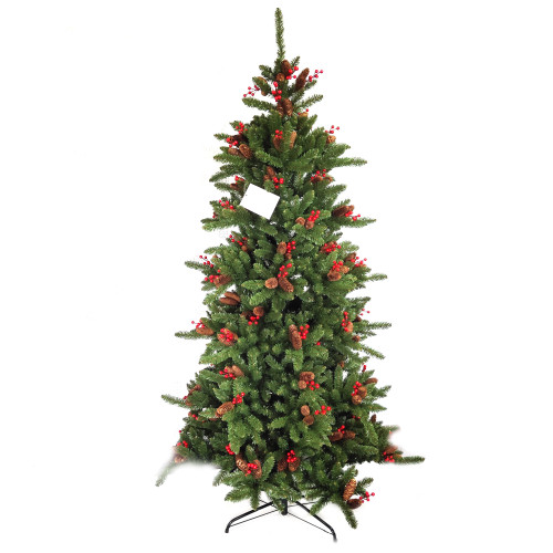 Fat Modern Fibre Optic Pine Needle PVC&PE Decorated Christmas Trees