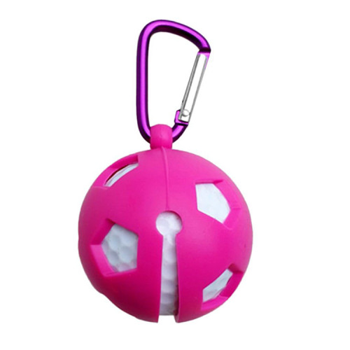 New Design Silicone Golf Ball Storage Cover With Clip Hook