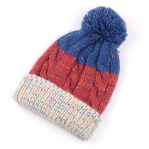 High quality winter acrylic fashion multicolor knitted beanie hats