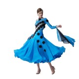 B-19428 Professional Customized Women Ballroom Smooth Waltz Latin Dance Dress High-end Modern Evening Dresses For Competition