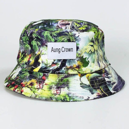 cotton floral fashion custom bucket hat