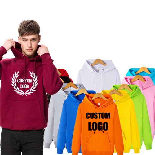 Customize Logo High Quality Hoodie Multi Color Fleece Fabric Custom Block Unisex Custom Hoodie With Logo Digital Direct Printing