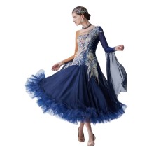 B-19421 Modern Dance Adult Women Clothes Big Hem National Standard Professional Performance Ballroom Waltz Jazz Dance Dress