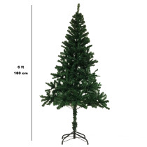 Stock 6ft 180cm Artificial PVC Green Christmas Trees
