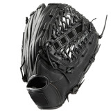Customized Size Black Baseball Glove Kip Leather
