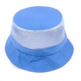 Outdoor sun shade cap bucket mesh top hat bulk plain beach hats mesh bucket hat