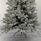 Manufacturer Supply 8ft Realistic Artificial PE PVC Christmas Tree with Snow and Metal Base